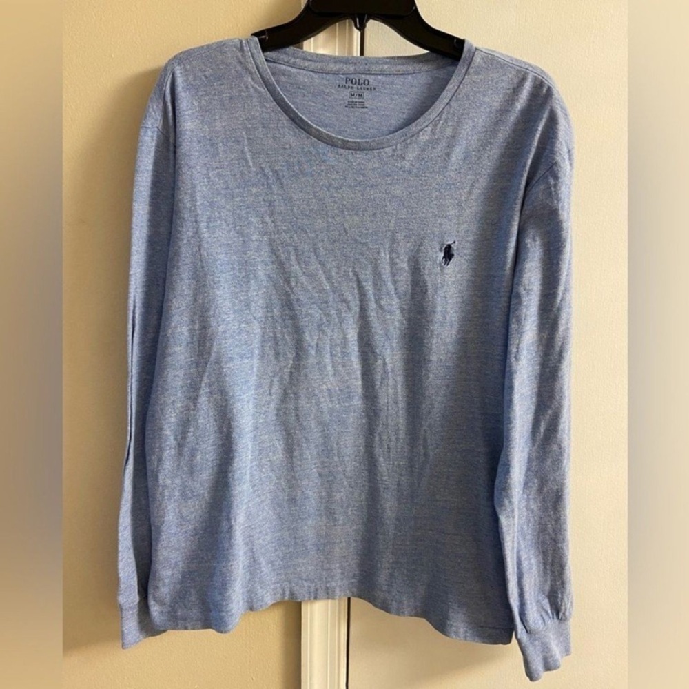 Polo Ralph Lauren Blue Long Sleeve Shirt men Medium